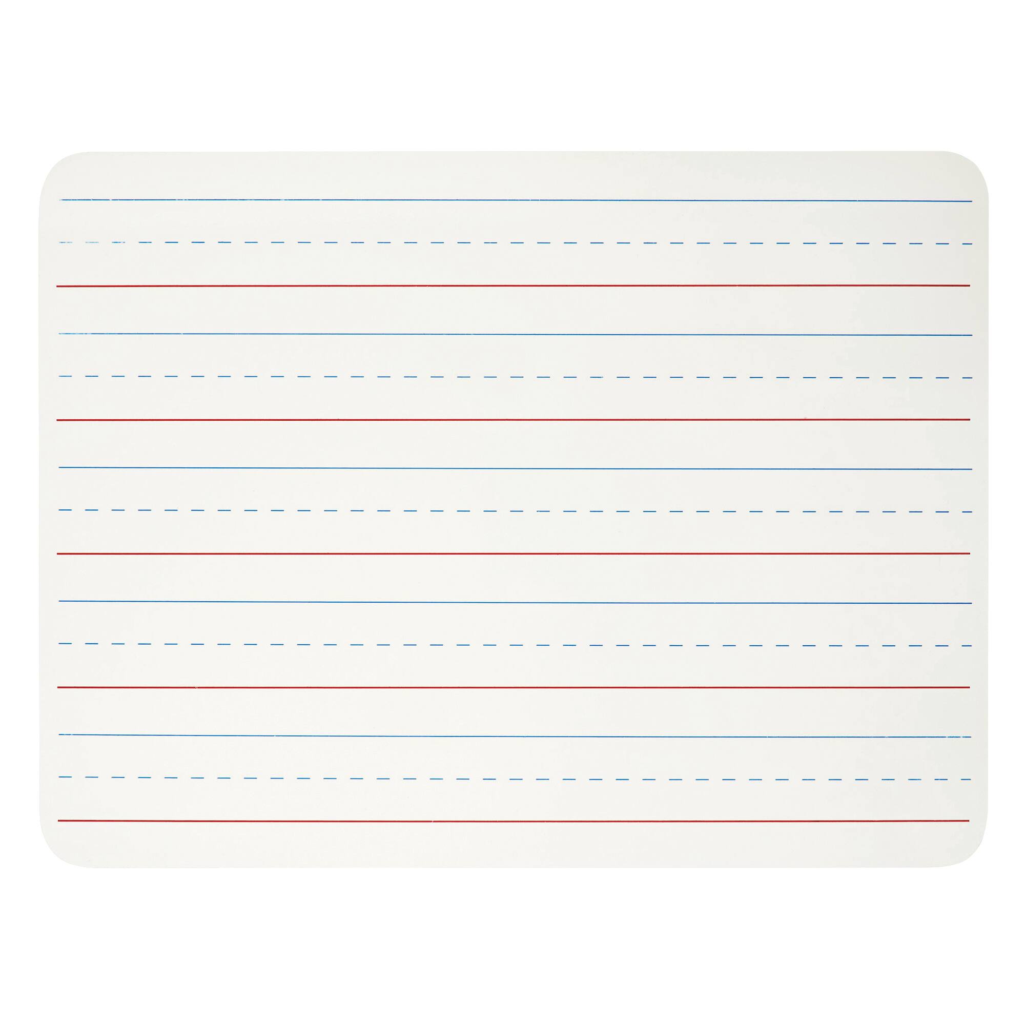 Dry Erase Lap Board, 1-Sided Lined, 9" x 12", Pack of 12